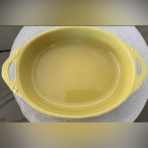 Cerutil Stoneware Casserole Dish Green with Handles Portugal 12" Long - Picture 1 of 9